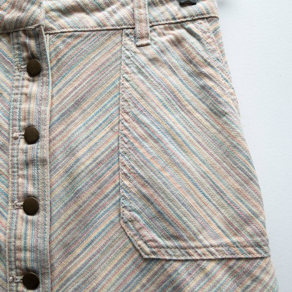 Anthropologie Pastel Colored A Line Mini Skirt - Picture 3 of 5